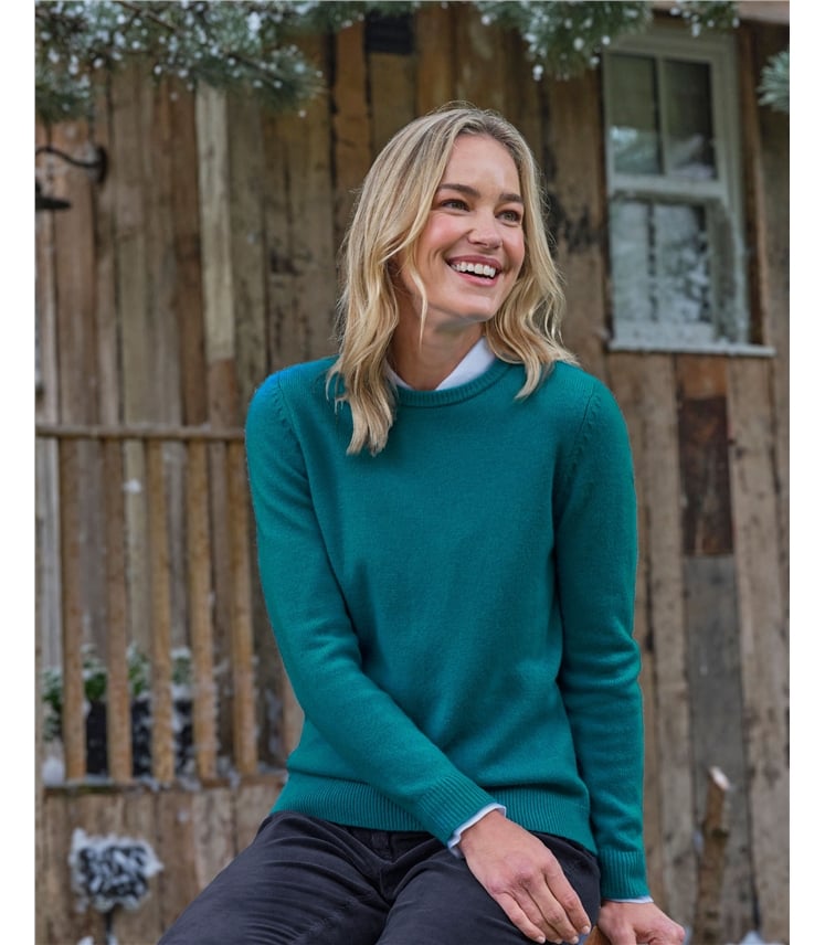 Womens Lambswool Crew