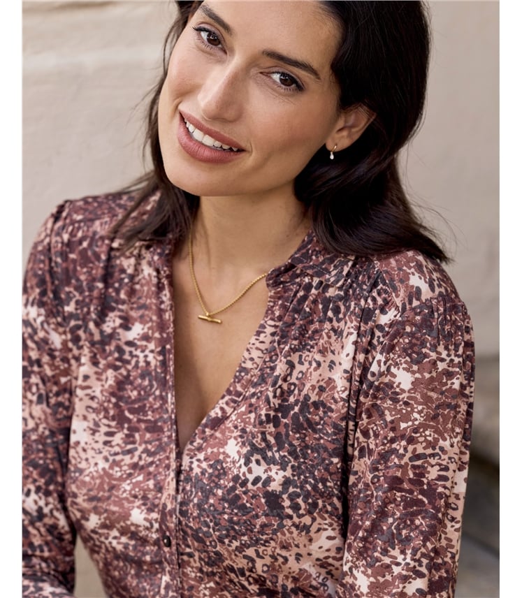 Viscose Jersey V Neck Shirt