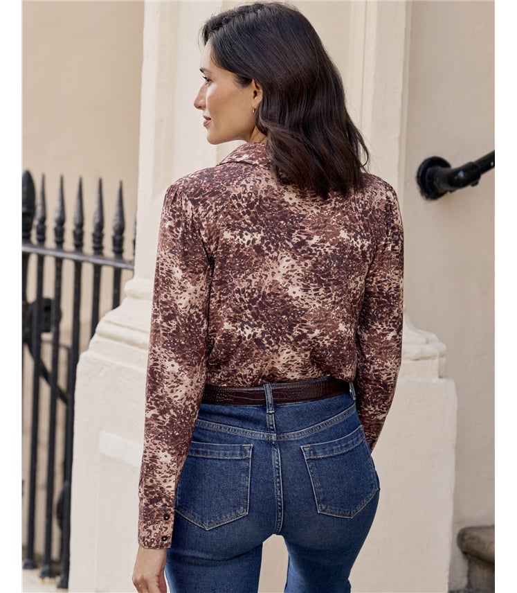 Viscose Jersey V Neck Shirt