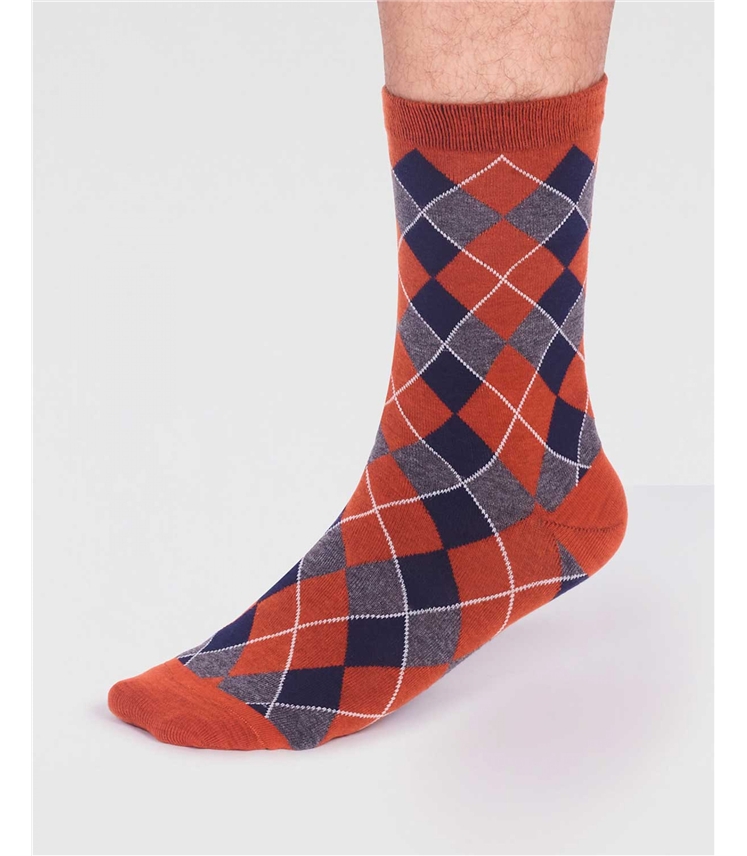 Ivan Organic Cotton Check Socks