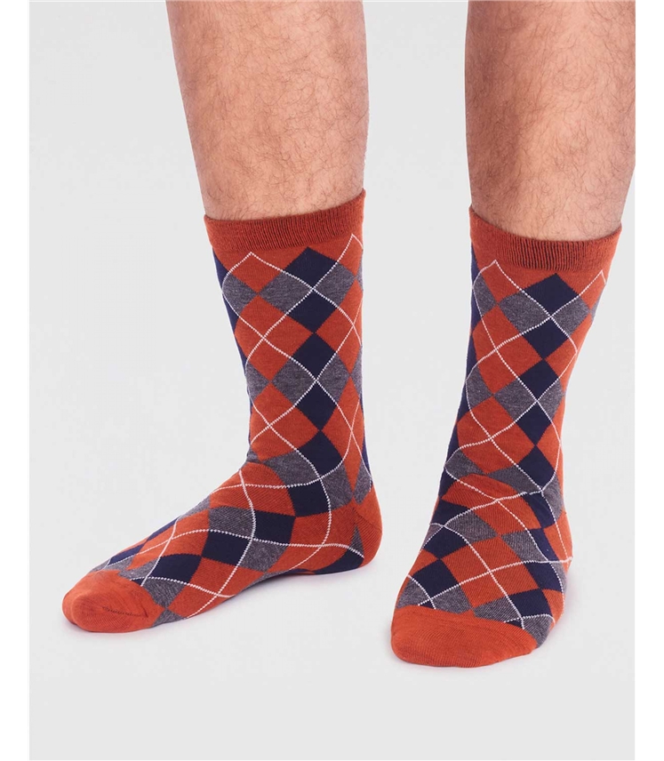 Ivan Organic Cotton Check Socks