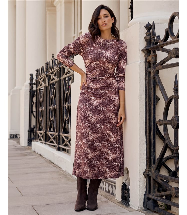 Ruched Detail Jersey Dress