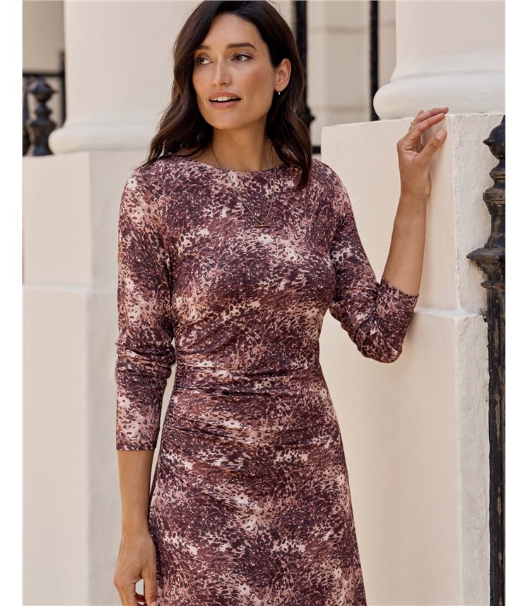 Ruched Detail Jersey Dress