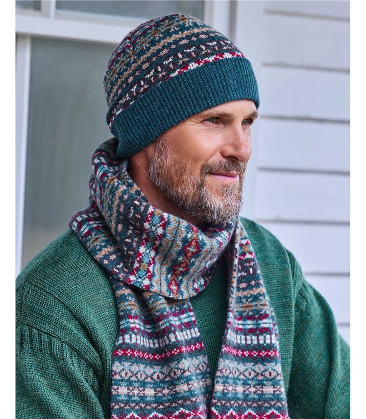 Mens Fairisle Lambswool Hat