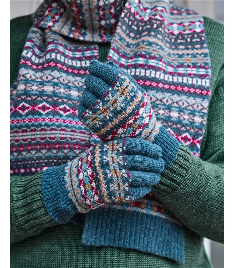 Mens Fairisle Lambswool Gloves