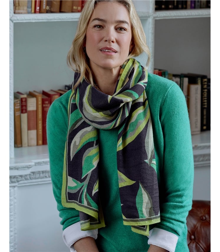 Woven Wool Printed Scarf