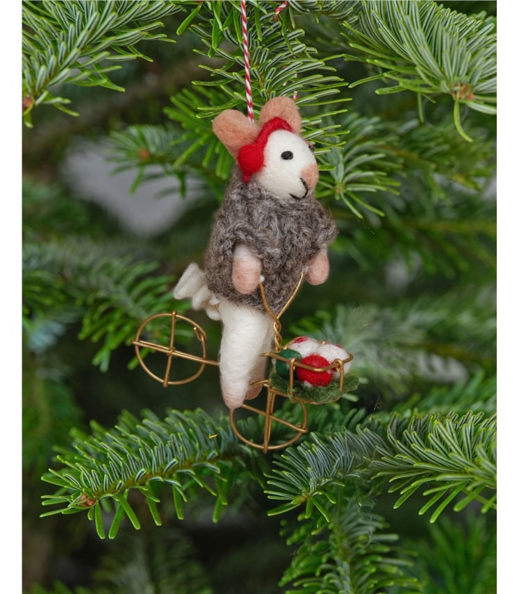 Marty Mouse Christmas Decoration