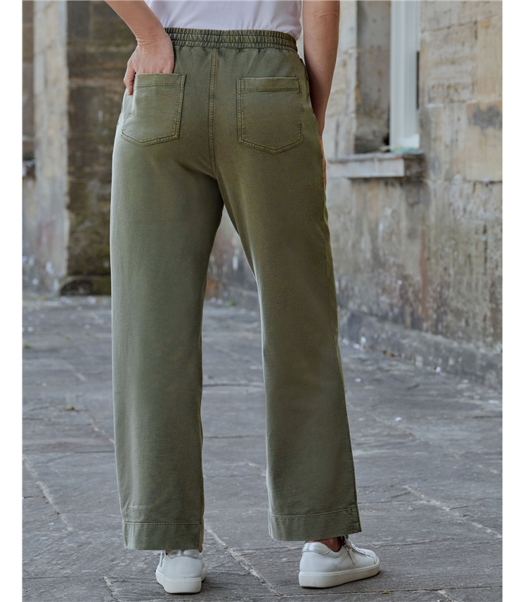 Soft Denim Jersey Trousers