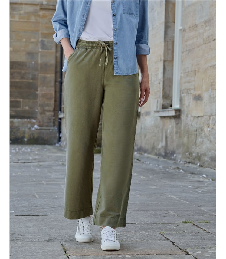 Soft Denim Jersey Trousers