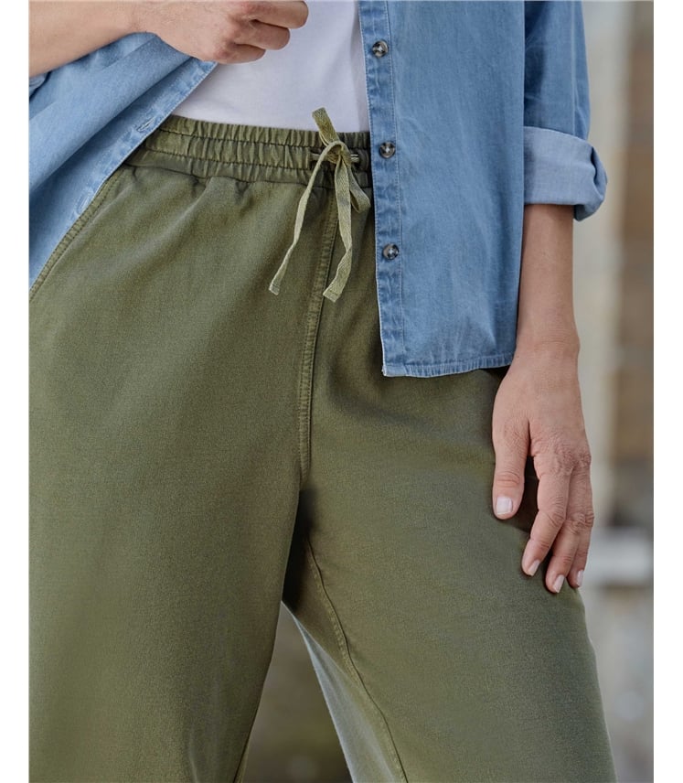 Soft Denim Jersey Trousers