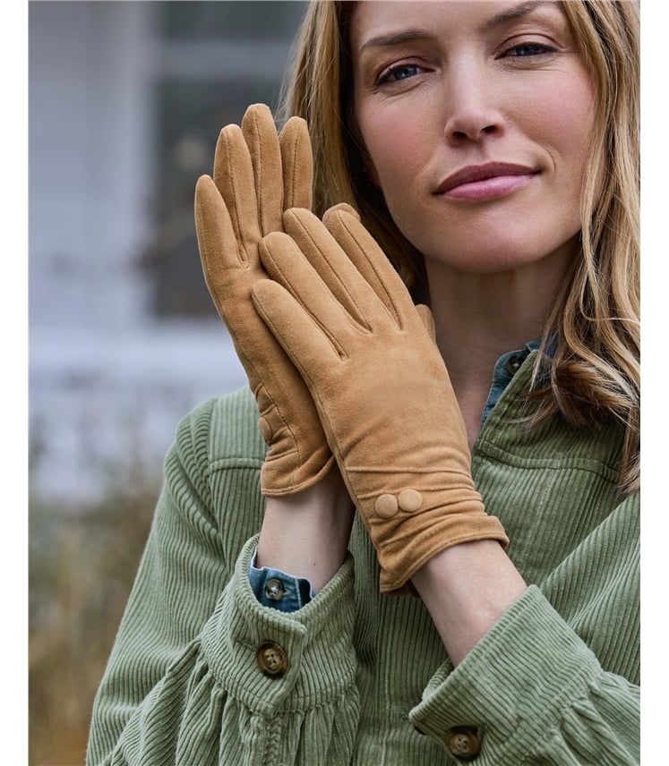 Womens Suede Gloves