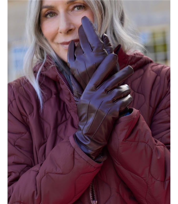 Womens Classic Leather Gloves