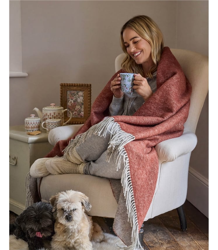 Pure Wool Beehive Throw