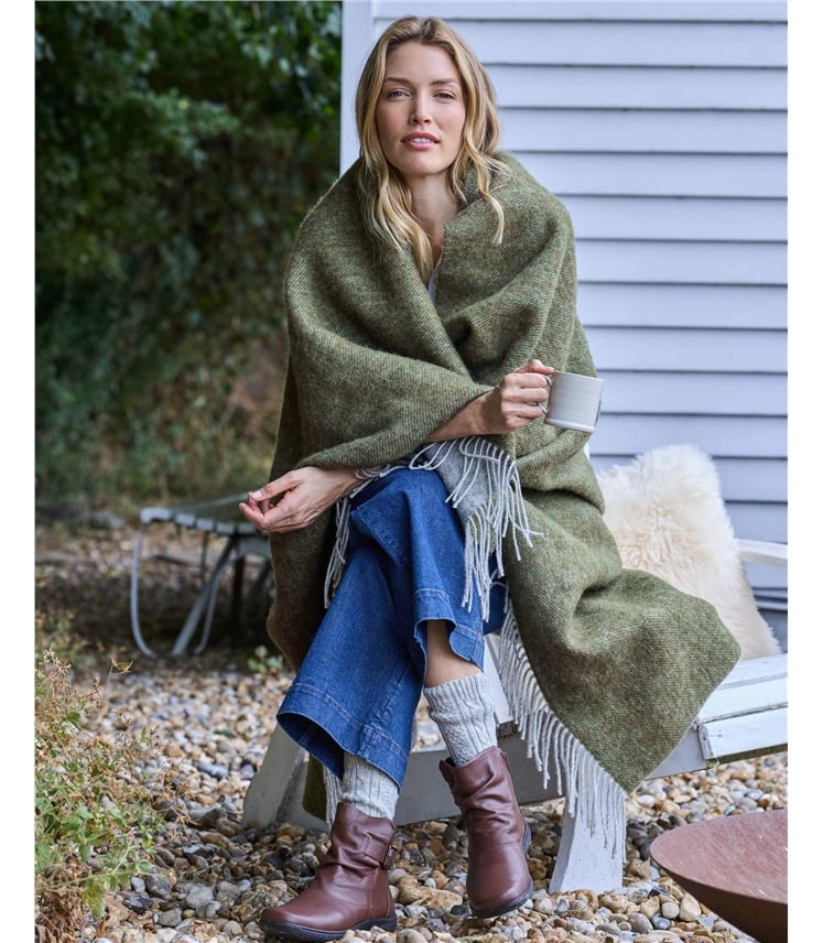 Pure Wool Beehive Throw