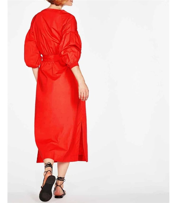 Willa Tie Waist Straight Dress