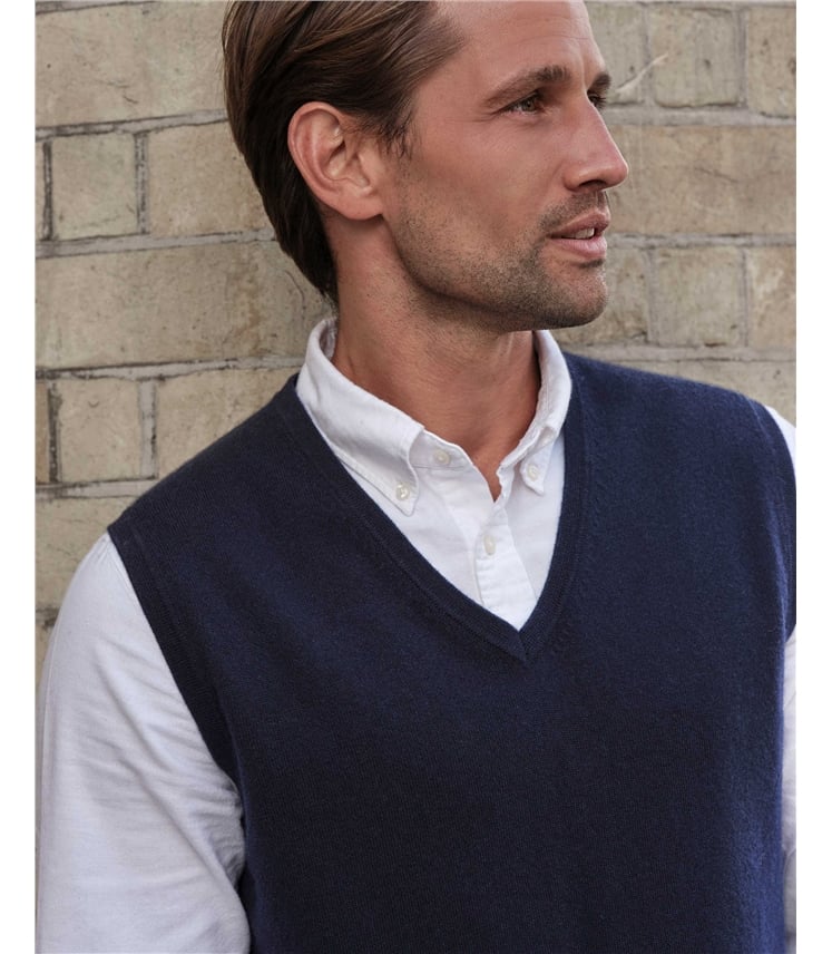 Mens Cashmere Slipover