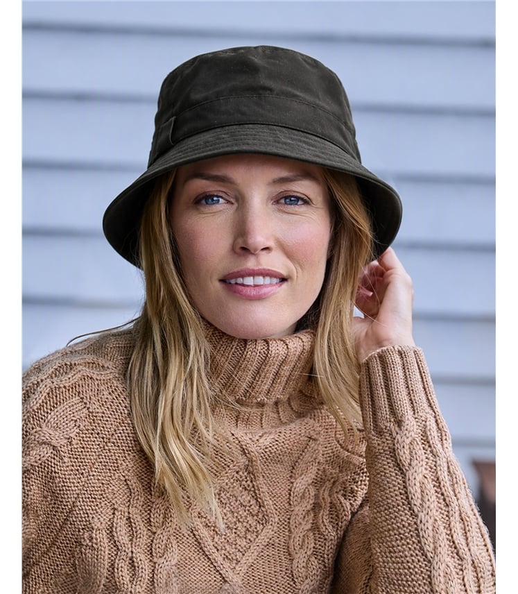 Waxed Cotton Bucket Hat