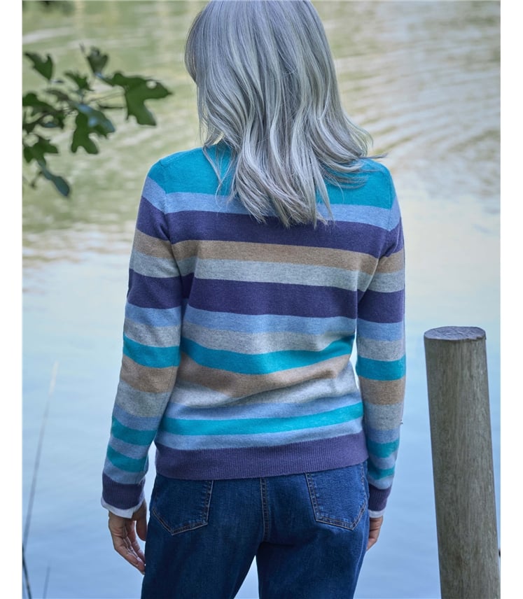 Cashmere and Merino Crew Neck Knitted Jumper