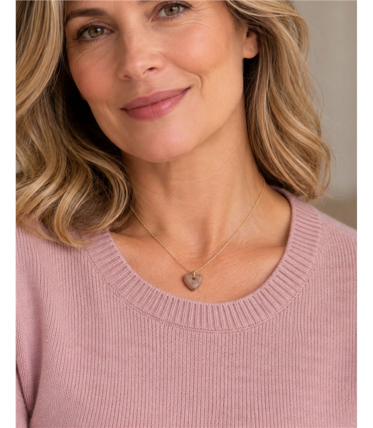 Blush Heart Necklace