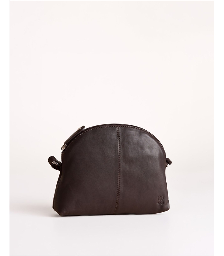 Elterwater Curved Leather Cross Body Bag
