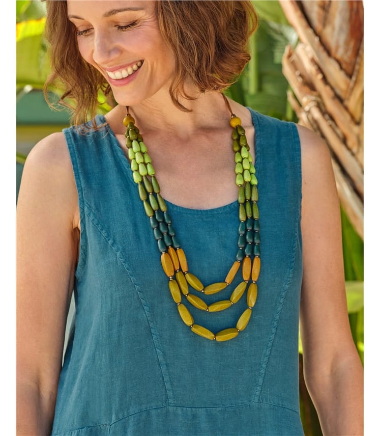 Multirow Long Necklace