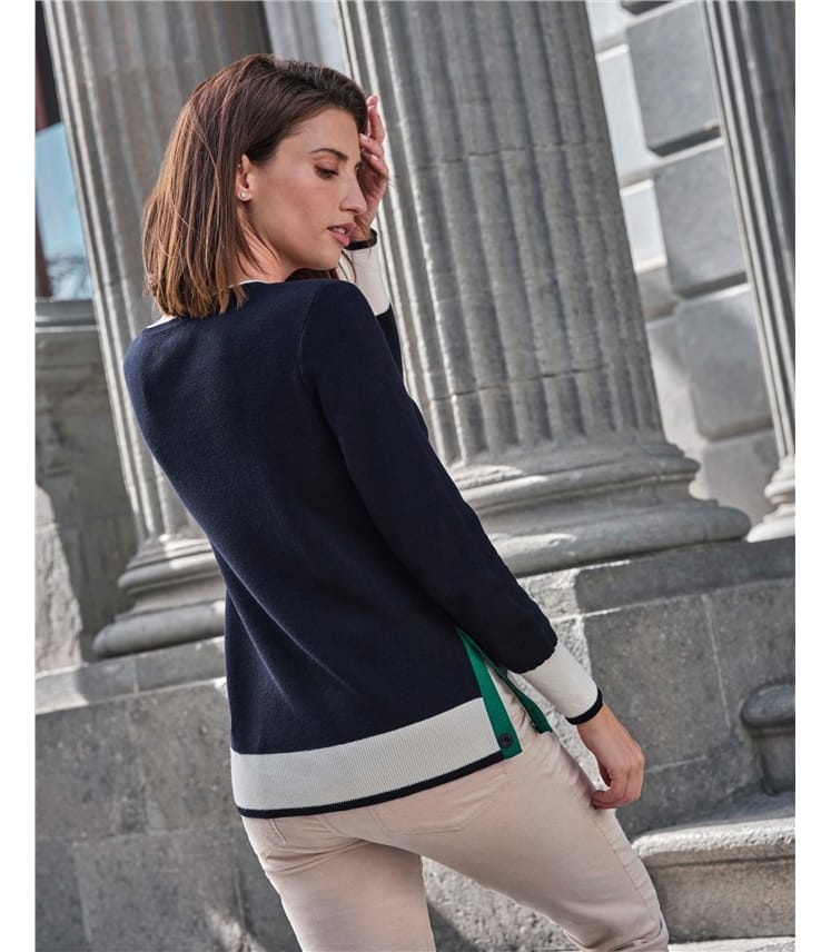 Tipped Neck Sweater