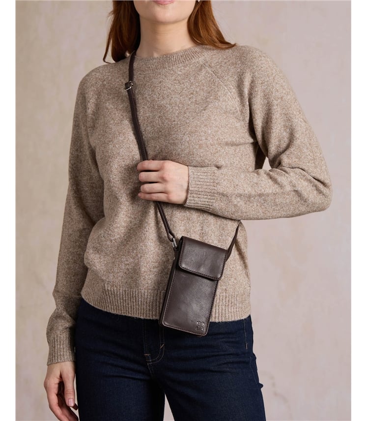 Bowness Leather Cross Body Phone Pouch