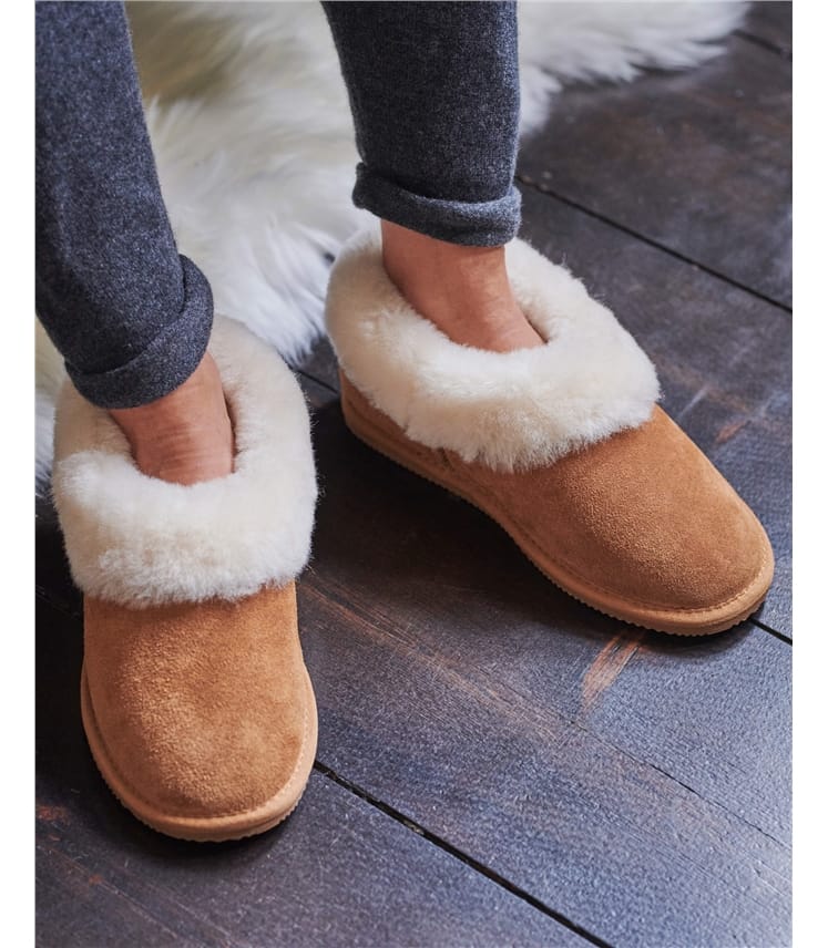 slip on sheepskin slippers