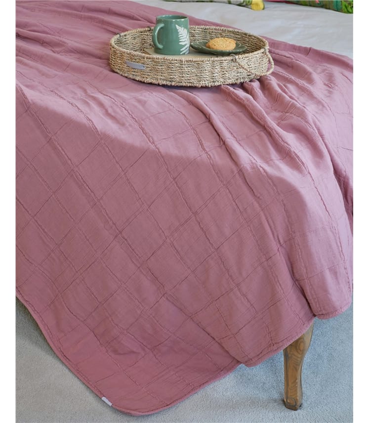 Cotton Grid Throw