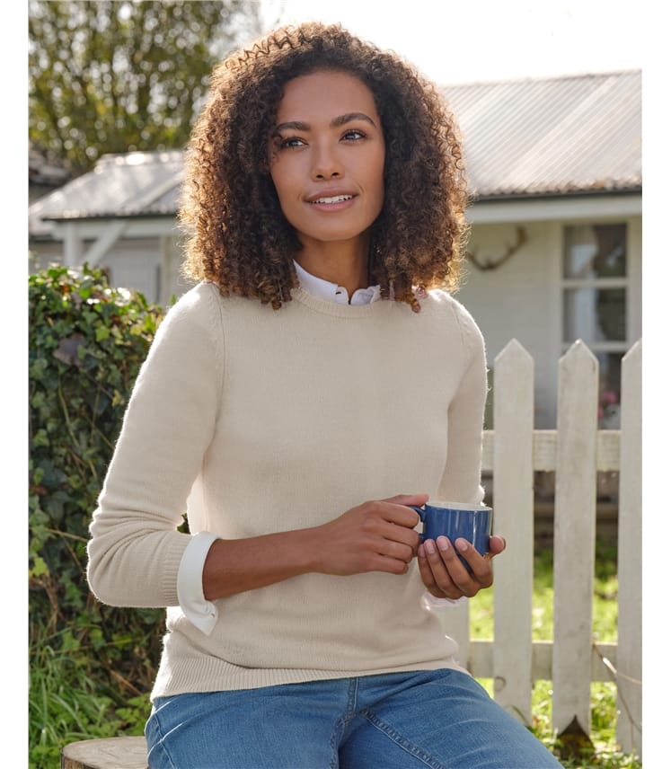 Womens Lambswool Crew