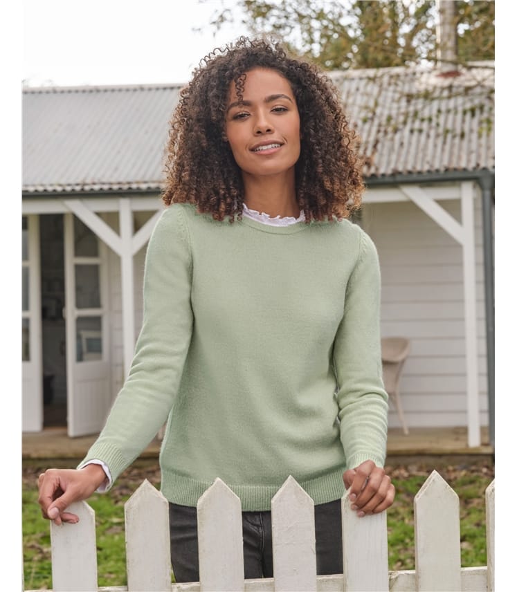 Womens Lambswool Crew