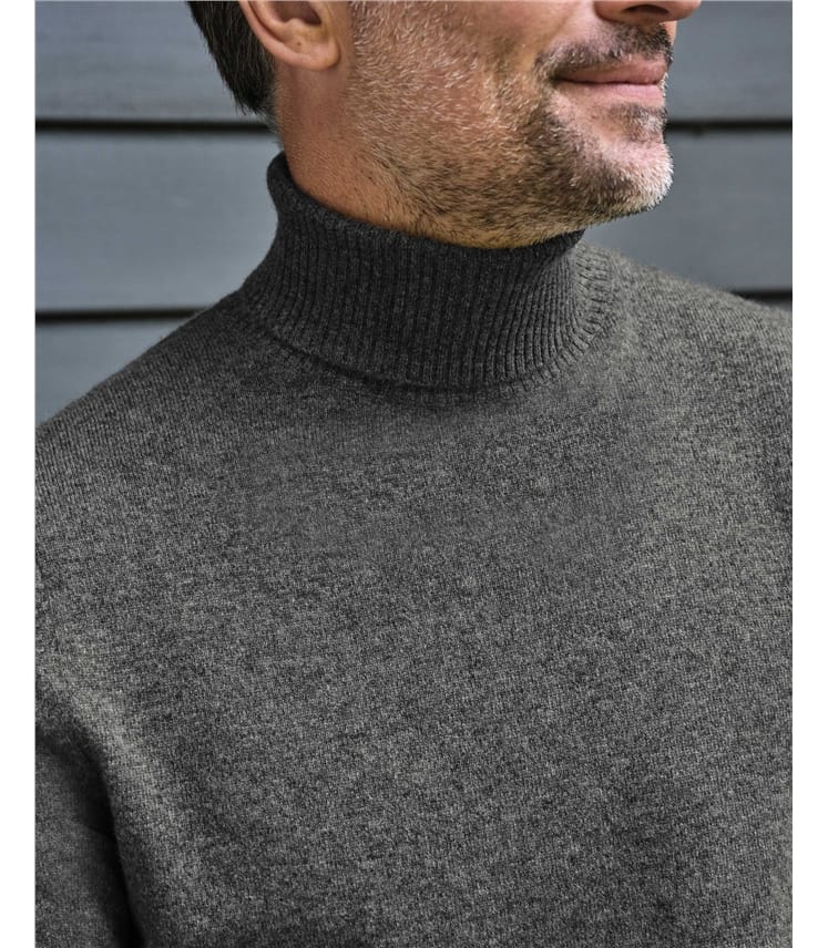 Pure Cashmere Polo Neck Jumper