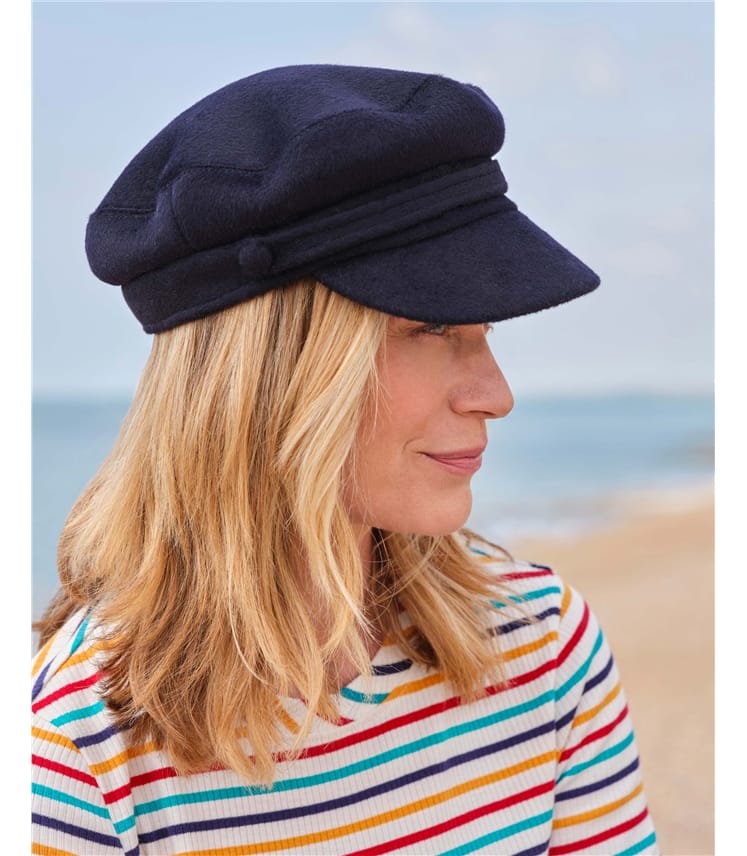 Womens Wool Baker Boy Hat