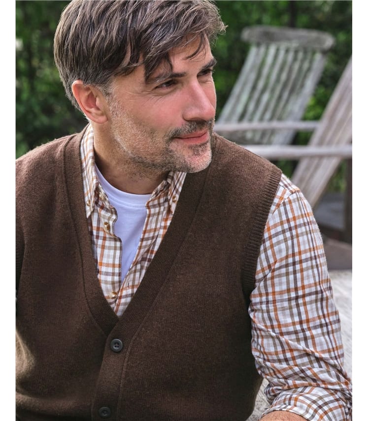 Mens Lambswool Waistcoat