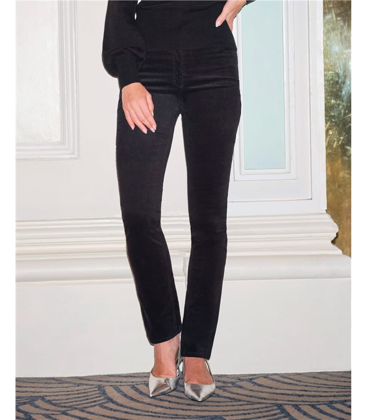 HOSS Pink Blake Velvet Trouser | Velvet trousers, How to wear, Cotton velvet