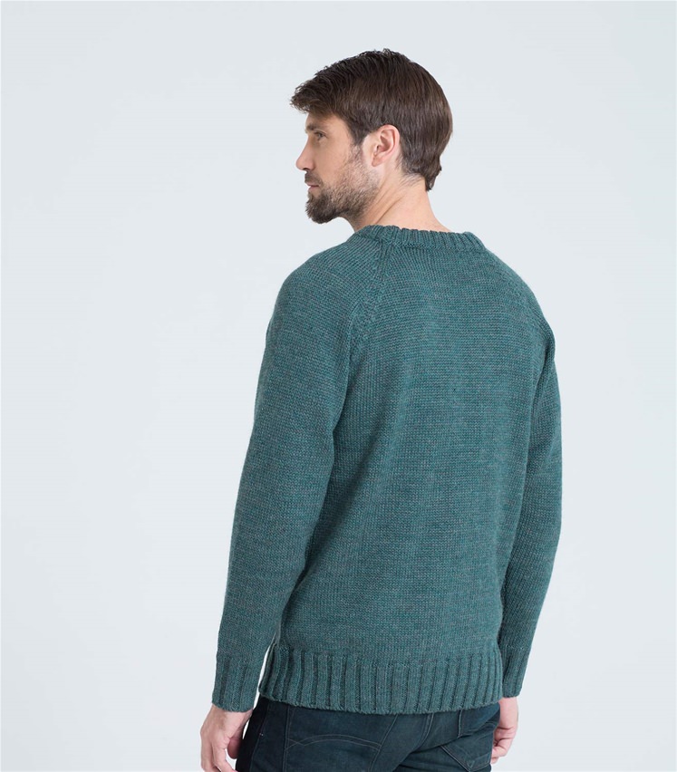 Kiltimagh | Mens Pure Wool Fishermans Crew Neck Jumper | WoolOvers AU