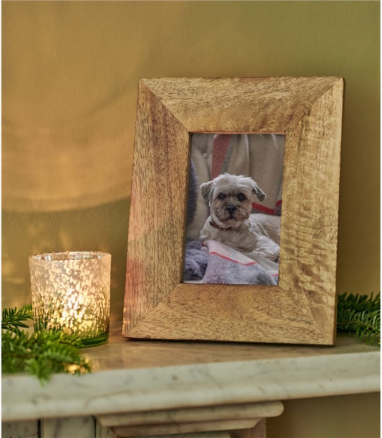 Natural Plain Wood Photo Frame WoolOvers UK