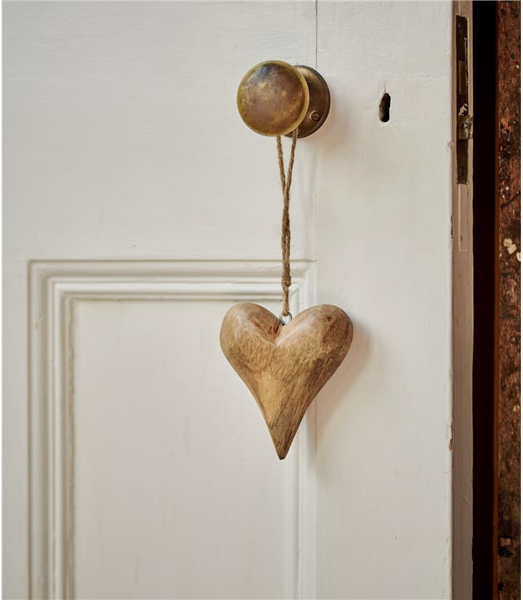 Small Solid Wood Heart
