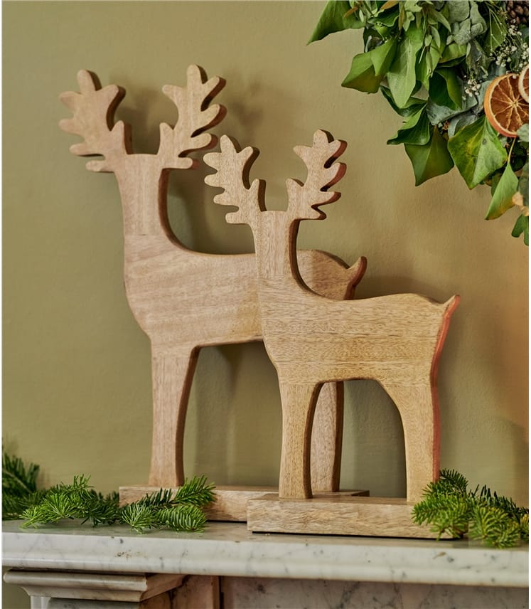 Large Wooden Stag