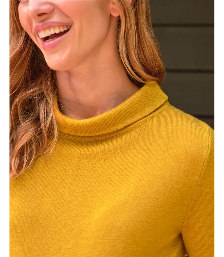 Ochre Jackie Roll Neck WoolOvers US