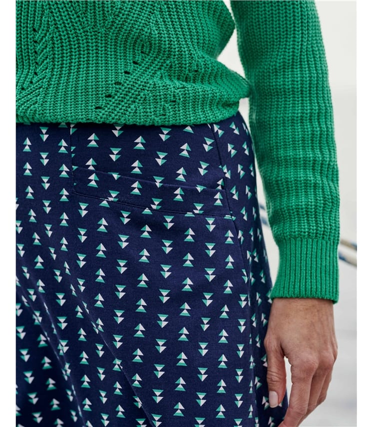 A Line Pocket Detail Skirt