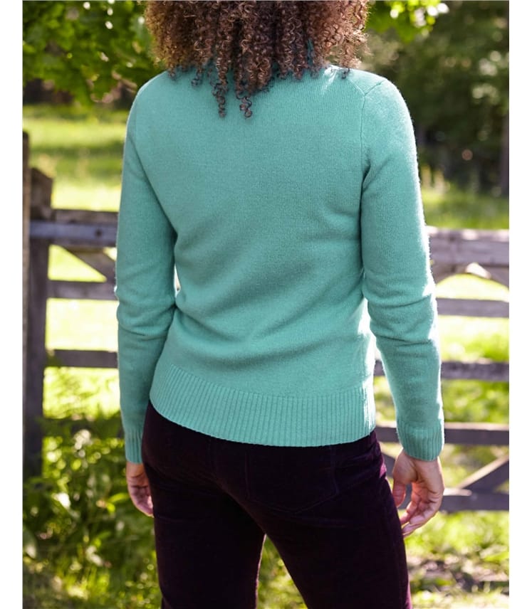 Lambswool Zip Thru Cardigan