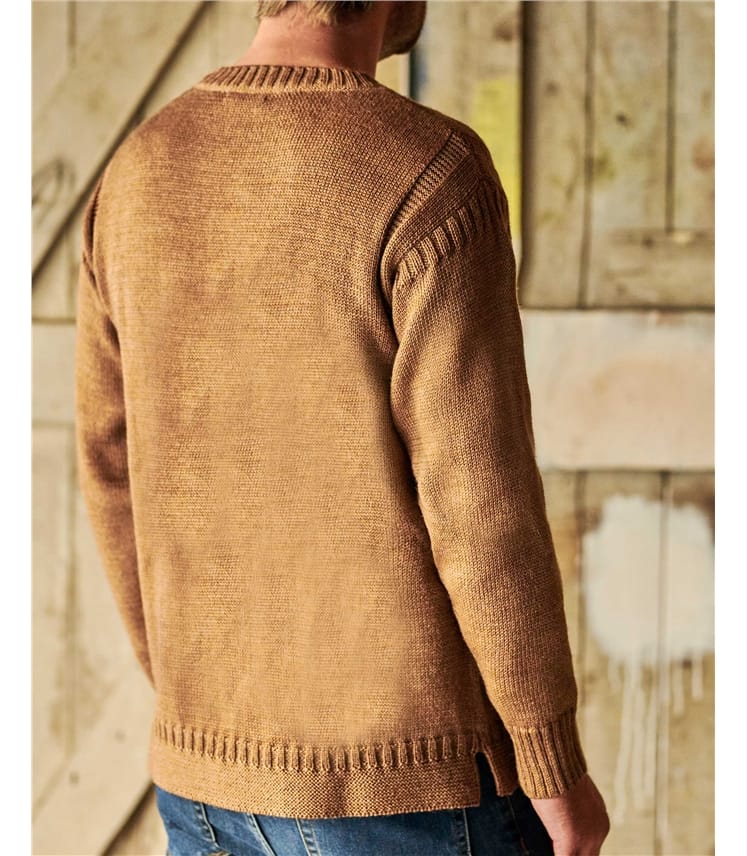 100% Pure Wool Knitted Guernsey Jumper