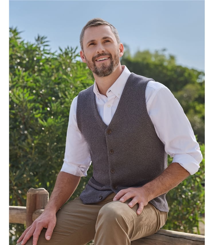 Organic Cotton Cashmere Waistcoat
