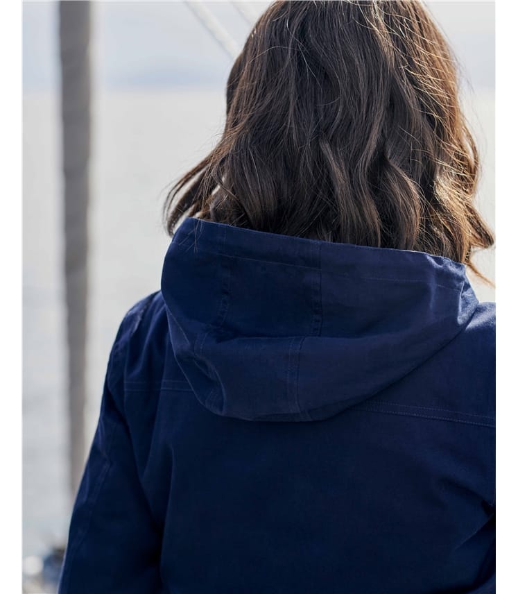hooded rain parka