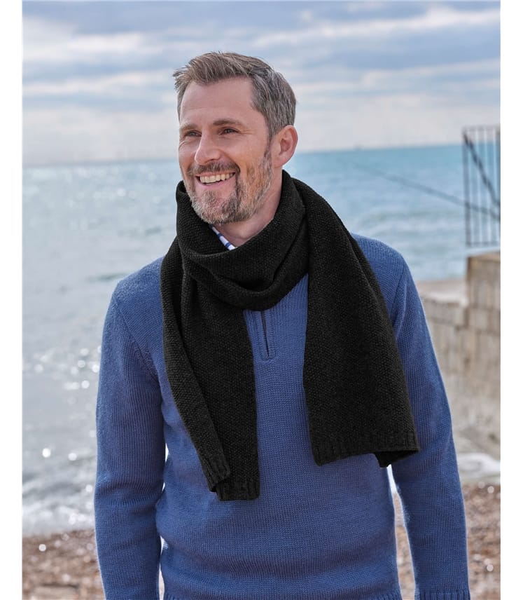 Mens Essential Lambswool Scarf