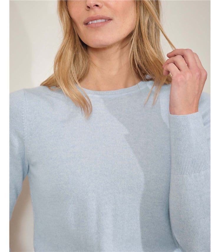 Kurzer Kaschmirpullover