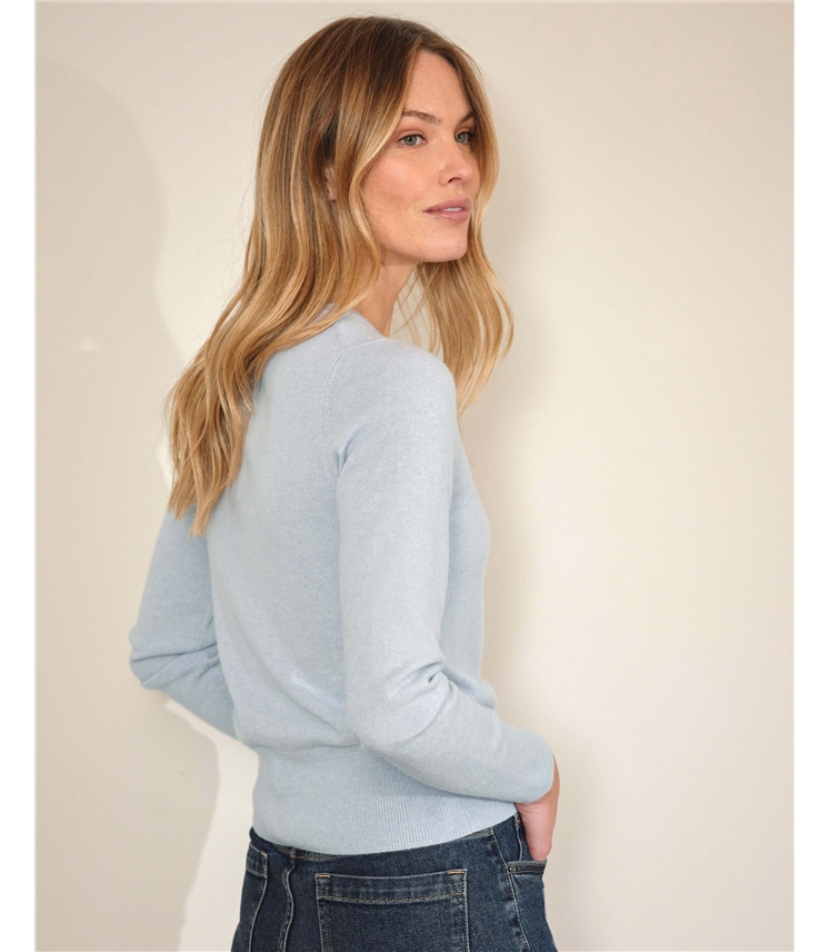 Kurzer Kaschmirpullover