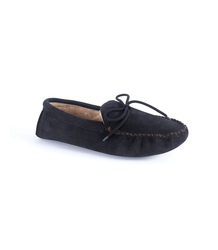 Mens Sheepskin Moccasin Slippers