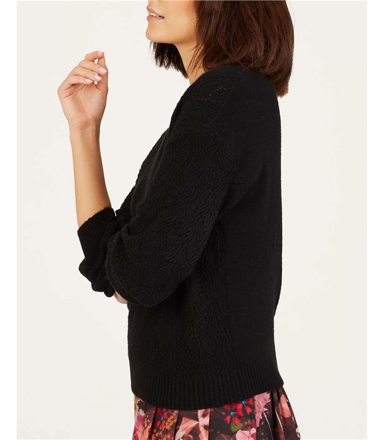 Ivanna Organic Cotton Pointelle Jumper
